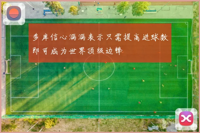 多库信心满满表示只需提高进球数即可成为世界顶级边锋